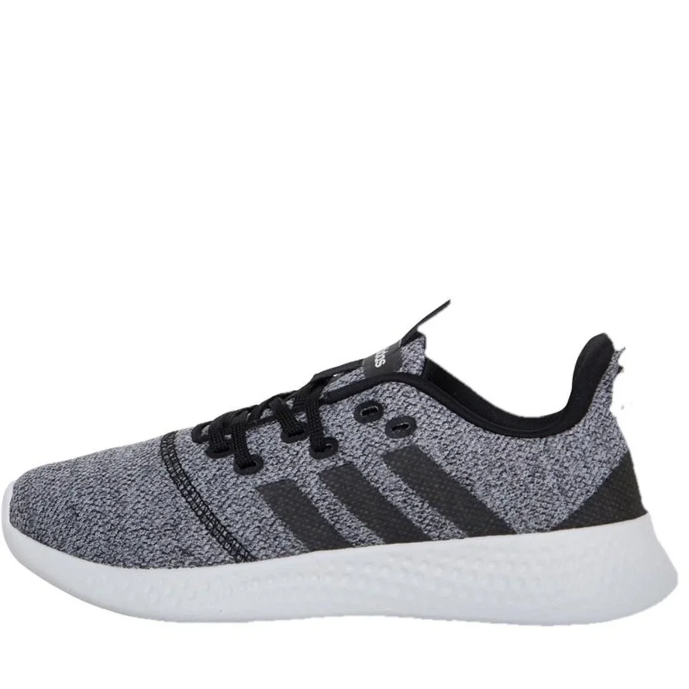 Adidas Promotion Running Shoe Cloudfoam Women Size 11 Black‎ Grey White Sneakers